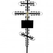 Крест металлический 019